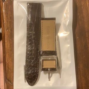 Michael Kors Brown Leather Watch Band
